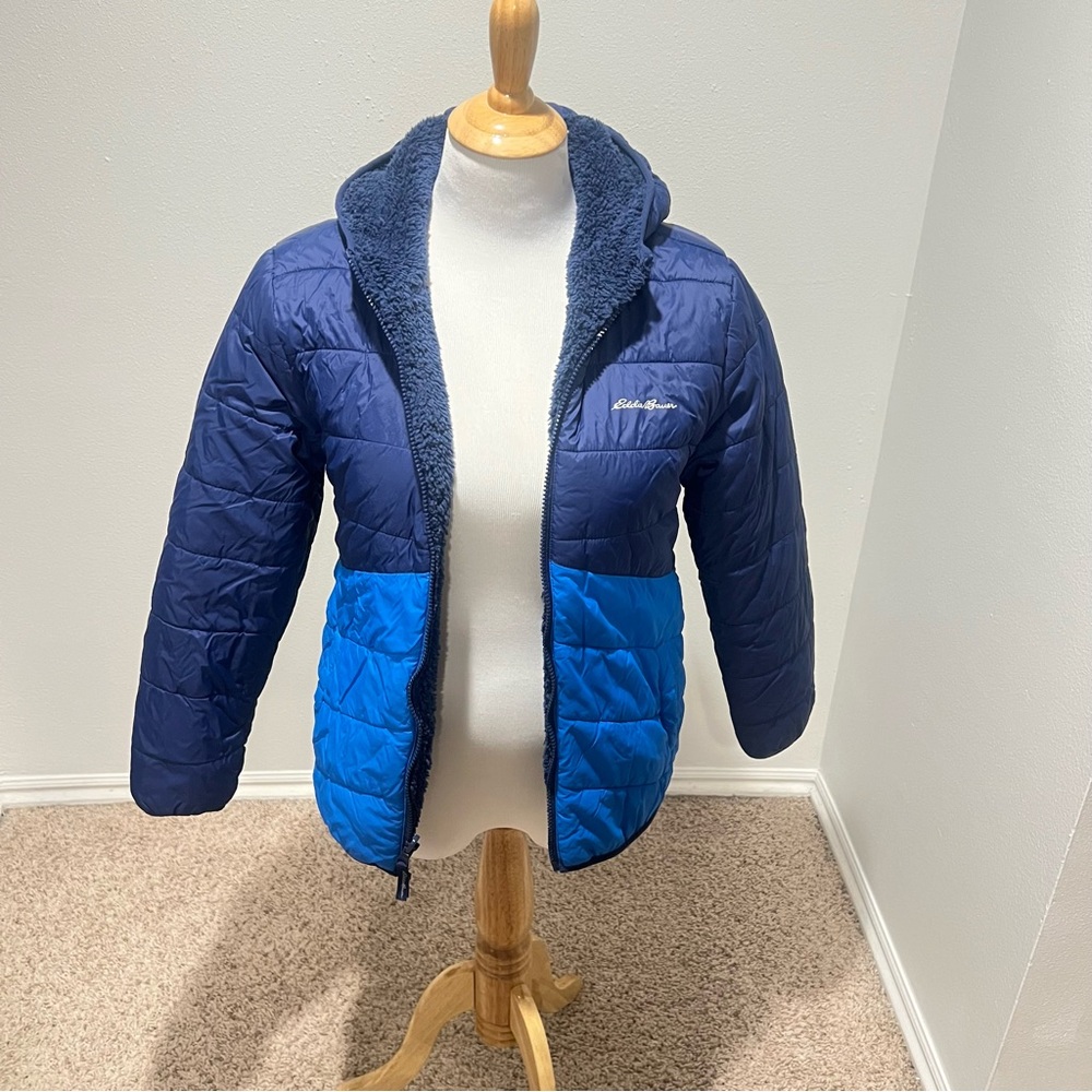 Eddie Bauer Two-Tone Blue Quilted Jacket